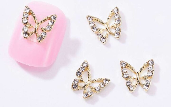 Transform Weak Nail Art with 3D Butterfly Nail Charms