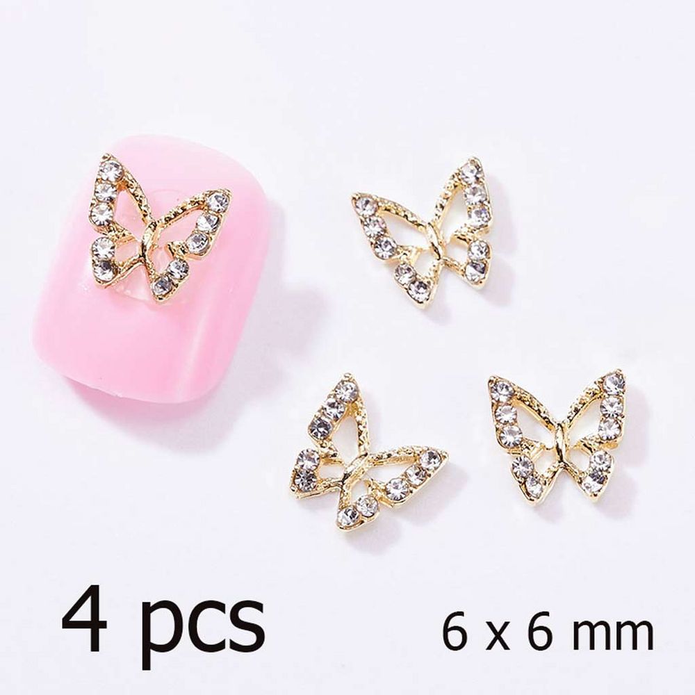 Transform Weak Nail Art with 3D Butterfly Nail Charms