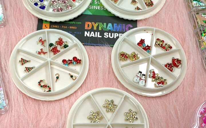 Christmas Nail Charms Set: 54pcs Festive Nail Art