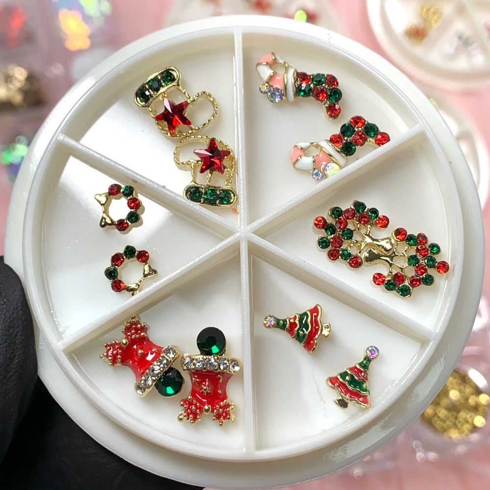 54pcs Christmas nail charms assortment - 6