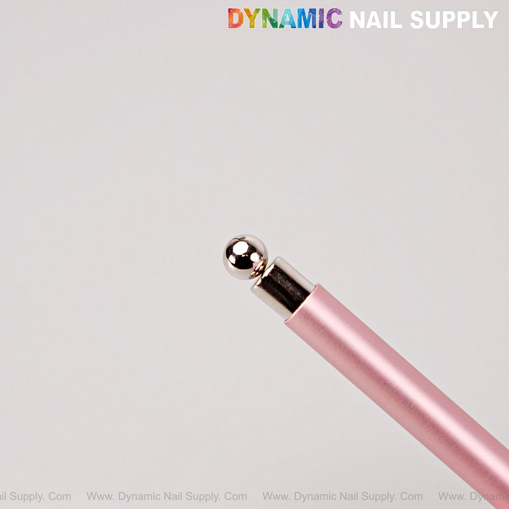 metallic pink dual-head cat eye magnet - 3