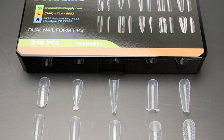 Dual Nail Forms Set: 10 Shapes, 240 Reusable Forms