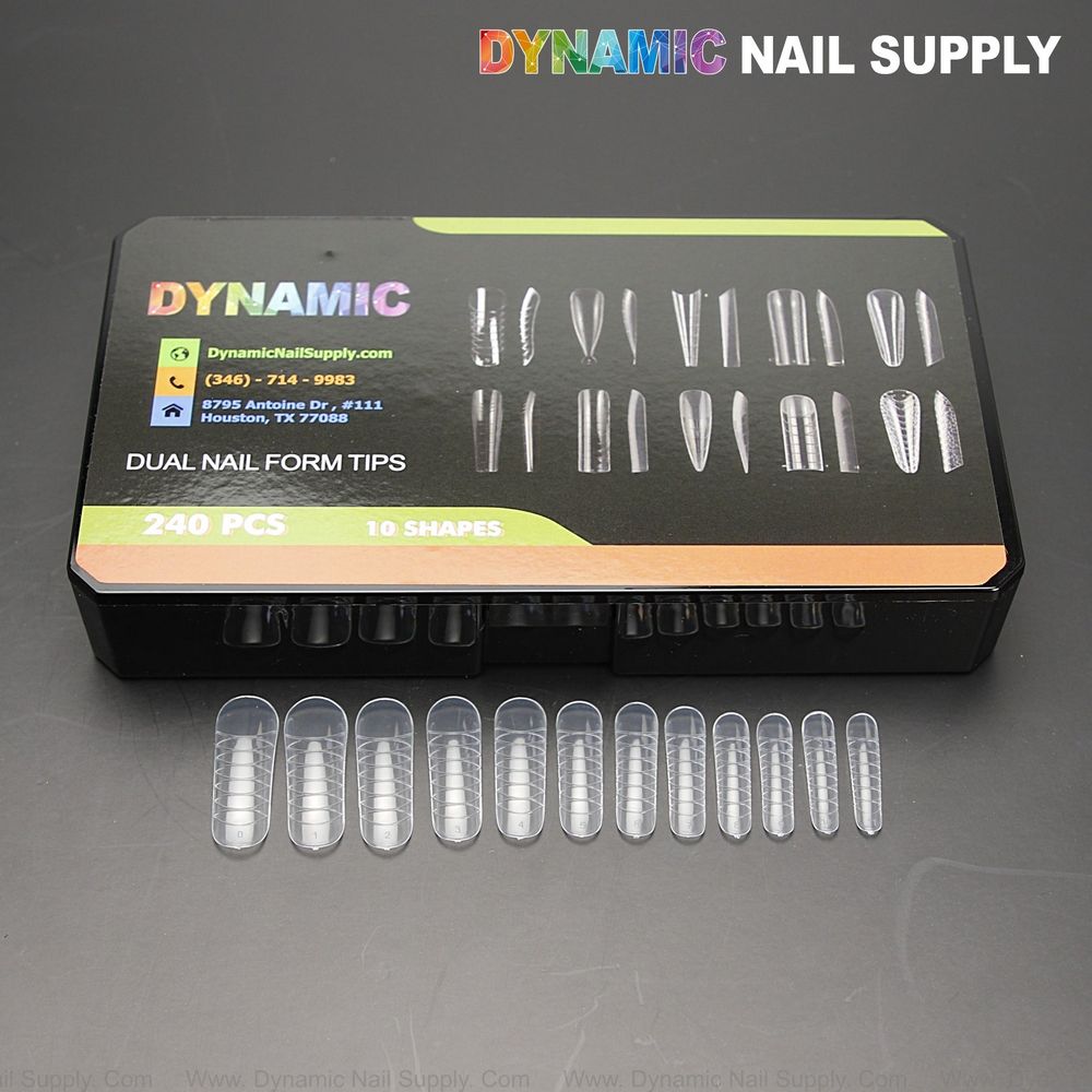 240 dual nail forms assortment - 2