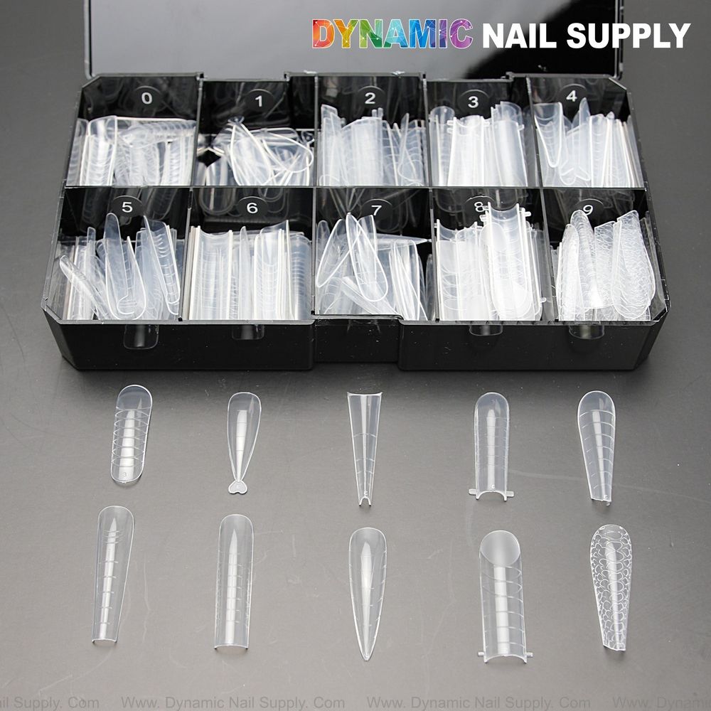 240 dual nail forms assortment - 3