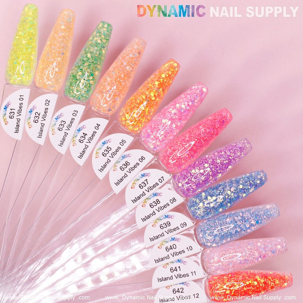 iridescent glitter acrylic powder jars - 5
