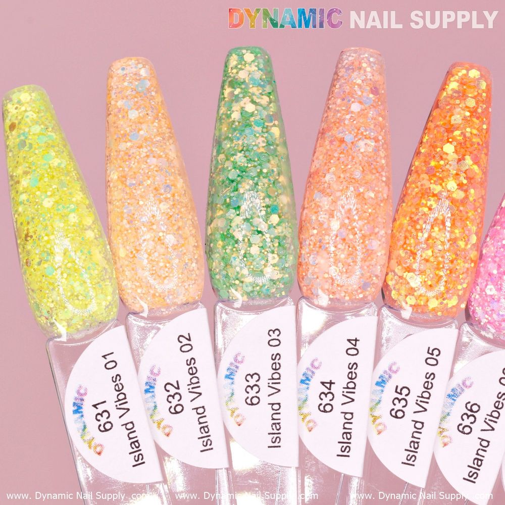 iridescent glitter acrylic powder jars - 9