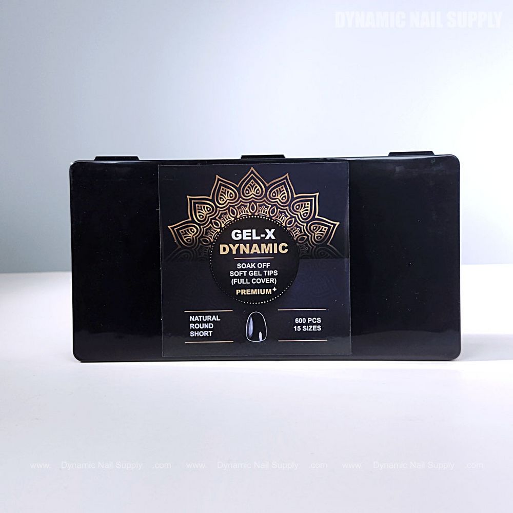 Natural Round Full Cover Tips — Gel-X Soft-Gel Comparison