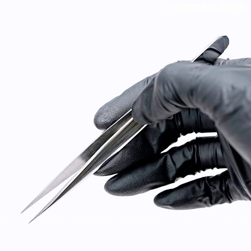 pointed stainless steel eyelash tweezer - 2