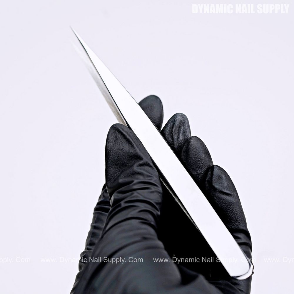 pointed stainless steel eyelash tweezer - 3