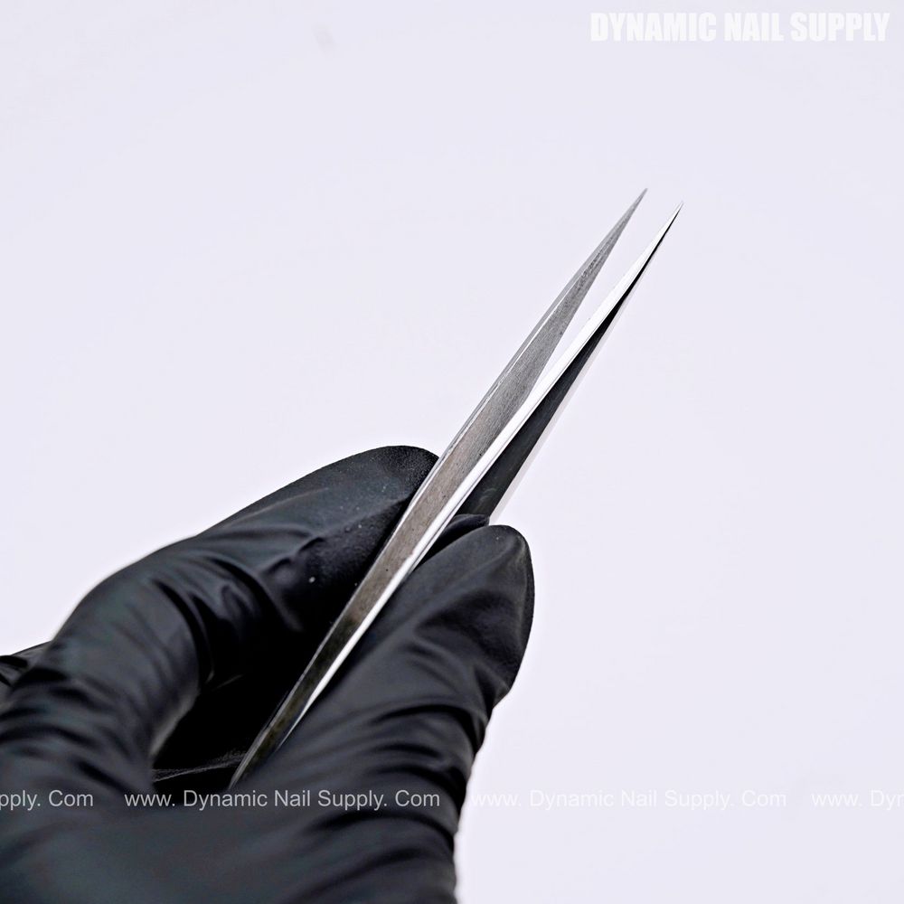 pointed stainless steel eyelash tweezer - 4